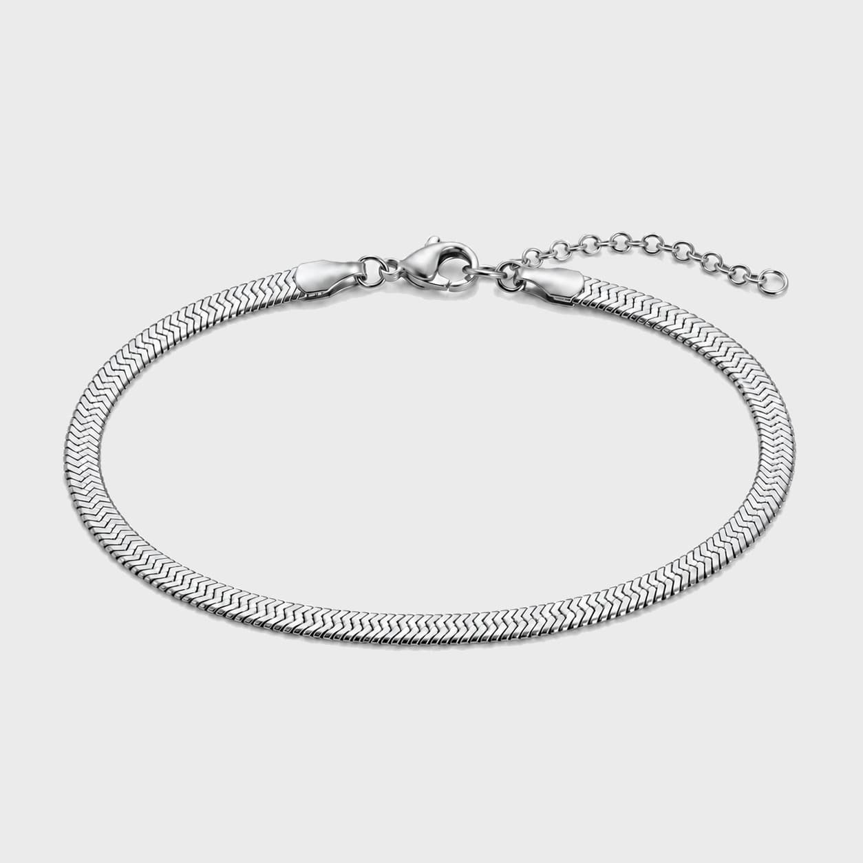 Snake Chain Or — Silber